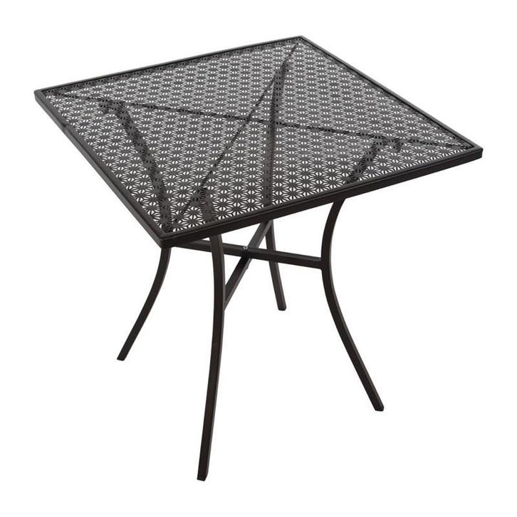Tafel | Staal | Zwart | In-/Outdoor | 700x700x710(h)mm, Zakelijke goederen, Horeca | Keukenapparatuur, Nieuw in verpakking, Verzenden