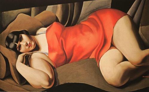 Tamara de Lempicka (1898-1980) (after) - La Tunique Rose., Antiek en Kunst, Curiosa en Brocante