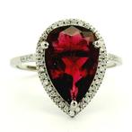 Bague Platine - 2.66ct. tw. Tourmaline - Diamant