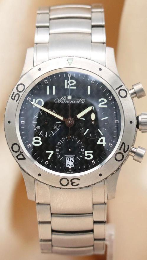 Breguet Type XX 3820 uit 2007, Handtassen en Accessoires, Horloges | Heren, Verzenden