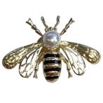 Fako Bijoux® - Magnetische Broche - Bij Met Parel - Magneet, Handtassen en Accessoires, Verzenden, Nieuw