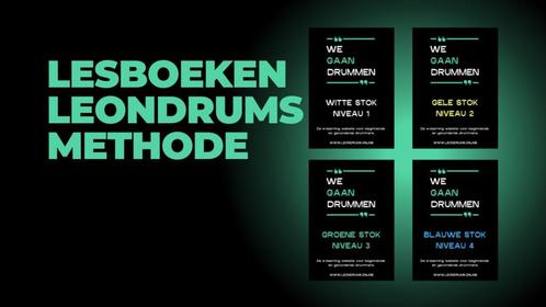 Drumles boeken -Drumles via de LeonDrums Methode v.a.€19,90, Muziek en Instrumenten, Drumstellen en Slagwerk, Nieuw, Verzenden