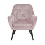 fauteuil | velvet | roze | fluweel