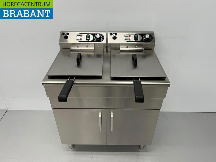 HCB Friteuse double en acier inoxydable 2 x 14 litres 400V, Zakelijke goederen, Horeca | Overige, Verzenden