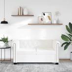 vidaXL Tweezitsbank Chesterfield-stijl kunstleer wit, Huis en Inrichting, Zetels | Zetels, Verzenden, Nieuw