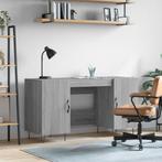vidaXL Bureau 140x50x75 cm bewerkt hout grijs sonoma, Huis en Inrichting, Bureaus, Verzenden, Nieuw