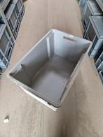 Nestbare stapelbak 60x40x30cm grijs gebruikt, Ophalen of Verzenden, Nieuw