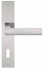 Deurklink op schild sleutelgat PIET BOON PBL23P236N mat rvs, Nieuw, Overige materialen, Klink of Kruk