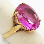Ring - 18 karaat Geel goud - 10.00ct. tw. Amethist, Handtassen en Accessoires, Ringen, Nieuw