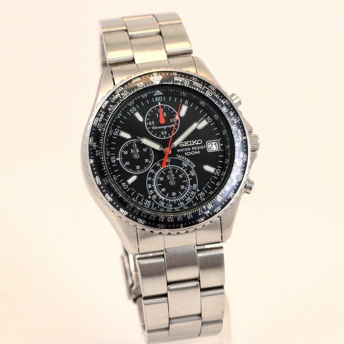 Seiko - Flightmaster Chronograph - Zonder Minimumprijs -, Handtassen en Accessoires, Horloges | Antiek