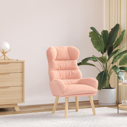 vidaXL Ligbed Roze Kralenstof, Huis en Inrichting, Fauteuils, Nieuw, Verzenden
