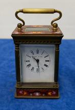 Réveil de voyage - Elliot & Son - Laiton, Émail, Verre -