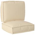 vidaXL 2-delige Set Kussens voor Pallets - Beige Oxford Stof, Huis en Inrichting, Verzenden, Nieuw