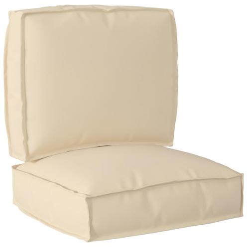 vidaXL 2-delige Set Kussens voor Pallets - Beige Oxford Stof, Huis en Inrichting, Woonaccessoires | Kussens, Nieuw, Verzenden