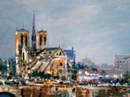 Denis Pascal dit Roy (XX-XXI) - Paris. La Seine et, Antiek en Kunst, Kunst | Schilderijen | Klassiek