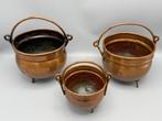 Drie mooie bloempotten heksen ketels - Pot de fleurs (3) -