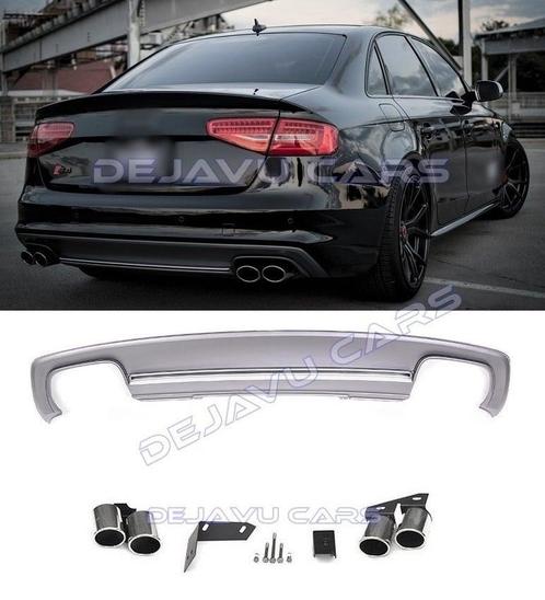 S4 Look Diffuser + Uitlaat sierstukken voor Audi A4 B8.5 (S, Auto diversen, Tuning en Styling, Ophalen of Verzenden