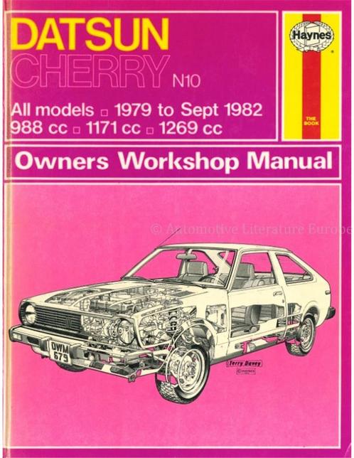 1979-1982 DATSUN CHERRY VRAAGBAAK ENGELS, Auto diversen, Handleidingen en Instructieboekjes