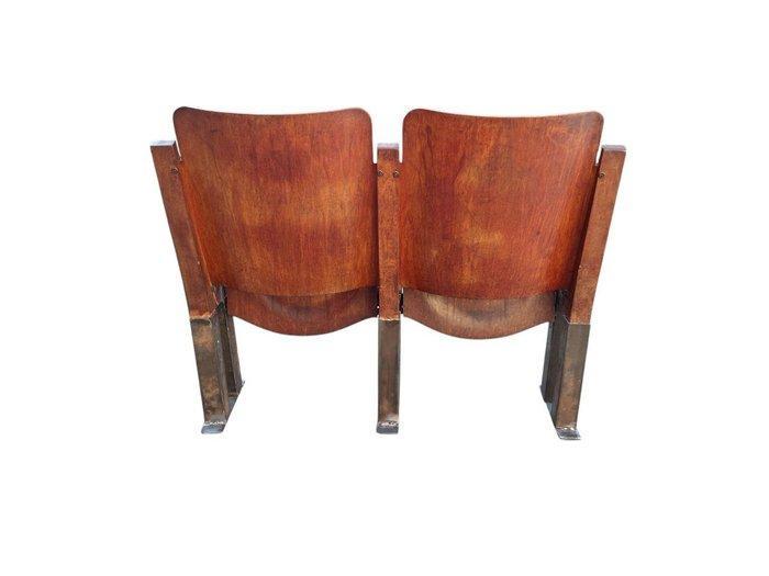 Klapstoel - Cinema - Hout, IJzer - Geregistreerd G.Ingrosso, Antiek en Kunst, Antiek | Wandborden en Tegels