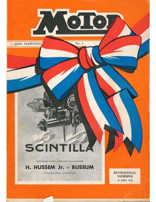 1945 MOTOR MAGAZINE 01 NEDERLANDS, Boeken, Auto's | Folders en Tijdschriften