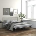 vidaXL Bedframe metaal wit 200x200 cm, Huis en Inrichting, Slaapkamer | Bedden, Verzenden, Nieuw