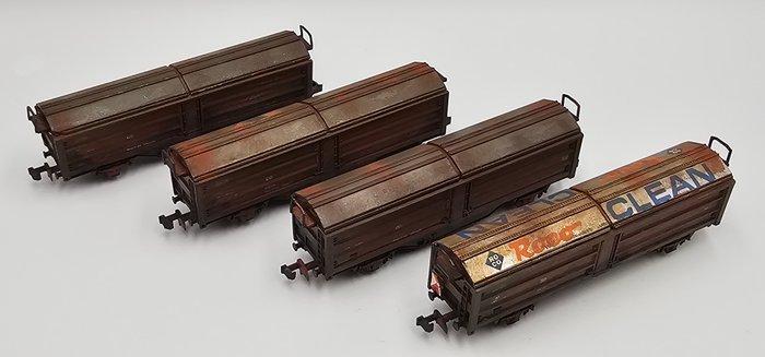 Roco N - 25093 WEATHERED - Modeltrein goederenwagon (4) -, Hobby en Vrije tijd, Modeltreinen | N-Spoor