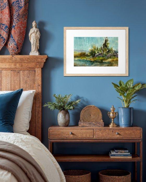 Eugene Eechaut (1928-2019) - Magnifique aquarelle encadrée -, Antiquités & Art, Curiosités & Brocante