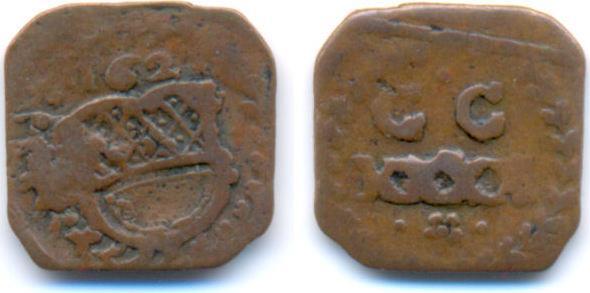 Kipper Kupfer Klippe 1621 Ulm Stadt:, Timbres & Monnaies, Monnaies | Europe | Monnaies non-euro, Envoi