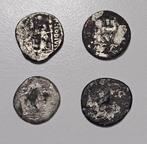 Romeinse Republiek Lote de 4 Denarios forrados siglos II a.C