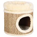 vidaXL Kattenhuis met luxe kussen 33 cm zeegras, Dieren en Toebehoren, Verzenden, Nieuw