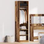 vidaXL Kledingkast met plank met opslag Oud hout Bewerkt, Huis en Inrichting, Verzenden, Nieuw