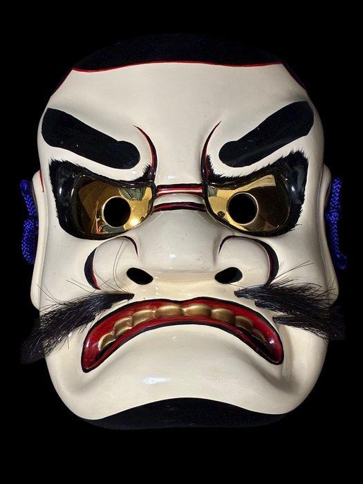 Noh masker - Hout - Bitchu Kagura Mask (Zonder minimumprijs), Antiek en Kunst, Antiek | Overige Antiek