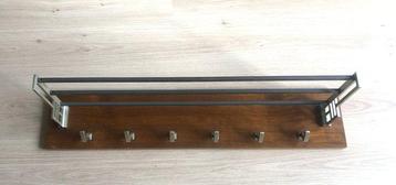 Kapstok - Hout en metaal - Wandkapstok, art deco beschikbaar voor biedingen