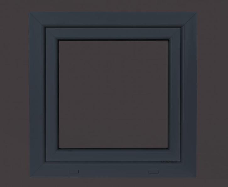 PVC raam draai kiep b60xh60 cm Antraciet, Doe-het-zelf en Bouw, Glas en Ramen, Nieuw, Minder dan 80 cm, Dubbelglas, Minder dan 80 cm