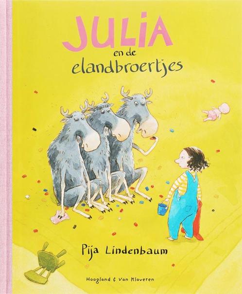 Julia en de elandbroertjes 9789076347288 P. Lindenbaum, Boeken, Kinderboeken | Kleuters, Gelezen, Verzenden