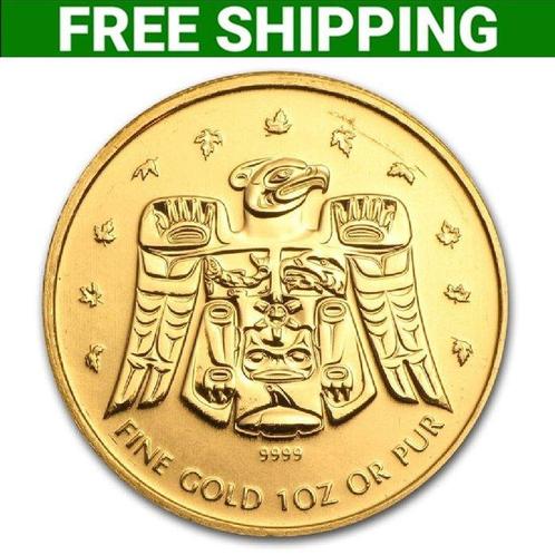 Canada. 2009 1 oz $50 CAD Canadian Gold Maple Leaf Olympic, Postzegels en Munten, Edelmetalen en Baren