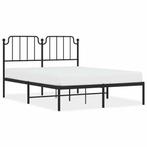 Bedframe Metaal Zwart | Retour Deal | 55% Korting!, Huis en Inrichting, Slaapkamer | Bedden, Verzenden, Nieuw