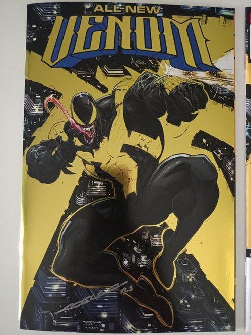 All-New Venom #1 Iban Coello Gold Foil Variant + #1 2nd, Boeken, Strips | Comics