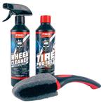 Pingi Car Care Schoonmaakset Wheel Brush 3-delig, Ophalen of Verzenden