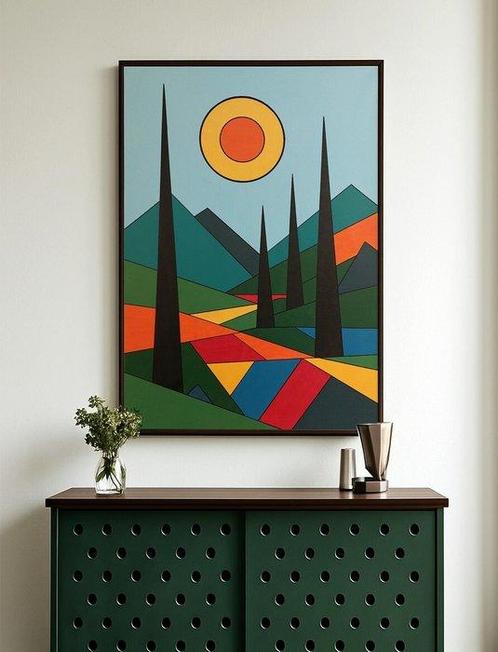Alejandro Gonzalez - Estructuras del Paisaje 18 - XL - (NO, Antiek en Kunst, Kunst | Schilderijen | Modern