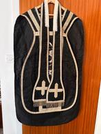 Chasuble florale noire - Antique - Soie - 1850-1900