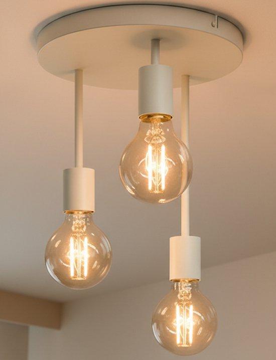 2dekans | Nolt Plafondlamp Beige - Plafonniere - 3x E27 Lamp, Auto-onderdelen, Interieur en Bekleding, Ophalen of Verzenden