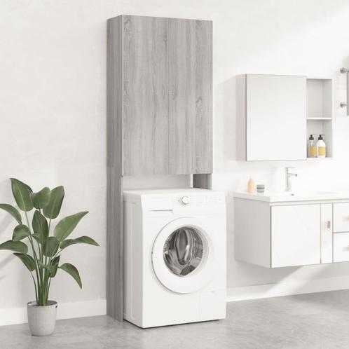 vidaXL Wasmachinekast 64x25,5x190 cm grijs sonoma, Elektronische apparatuur, Wasmachines, Nieuw, Verzenden