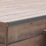 vidaXL Terras hoekplinten 5 st 170 cm HKC grijs, Verzenden