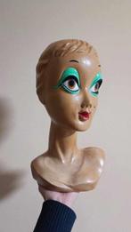 Twiggy hoofd pop  - Figuur - Plastic