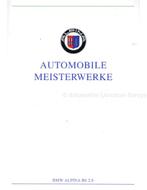 1991 BMW ALPINA B6 2.8 BROCHURE DUITS, Nieuw