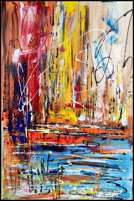 Luc Mora - discussion - XXL, Antiek en Kunst, Kunst | Designobjecten