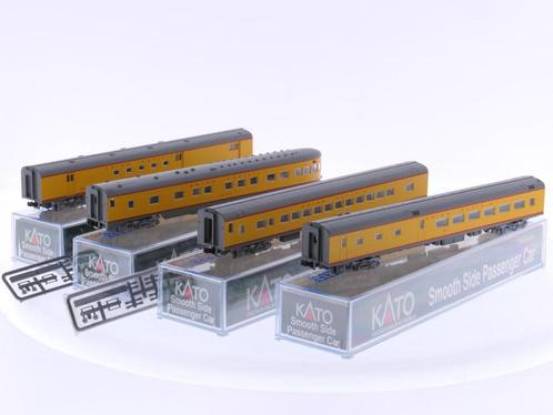 Schaal N Kato #106-1002 set van 4 gladde personenwagens v..., Hobby & Loisirs créatifs, Trains miniatures | Échelle N, Enlèvement ou Envoi