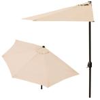 Balkonparasol met Zwengel - Beige - OP = OP - Super Koopje!, Tuin en Terras, Parasols, Muurparasol, Verzenden, Nieuw, 2 tot 3 meter