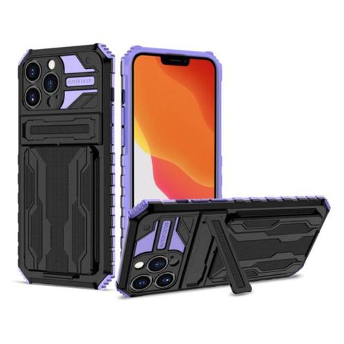 iPhone XR - Armor Card Slot Hoesje met Kickstand - Wallet, Telecommunicatie, Mobiele telefoons | Hoesjes en Screenprotectors | Apple iPhone